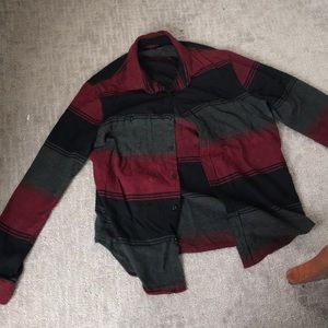 Express flannel button up long sleeved shirt